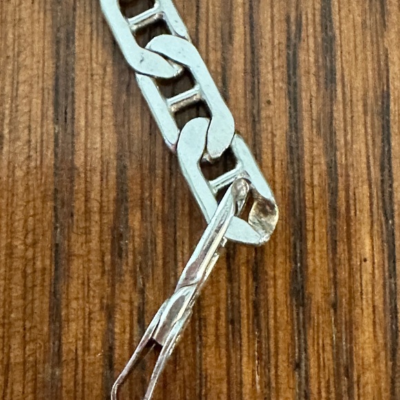 Gorgeous ITALY 925 Sterling Silver Mariner's Link Chain Necklace 18” - Picture 9 of 15